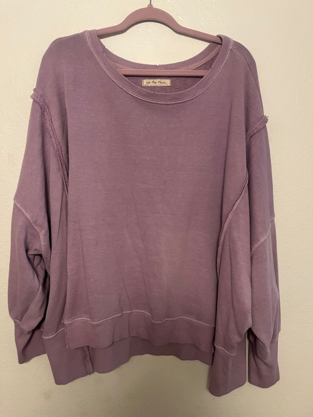 We the free Camden sweatshirt- Washed Lavender